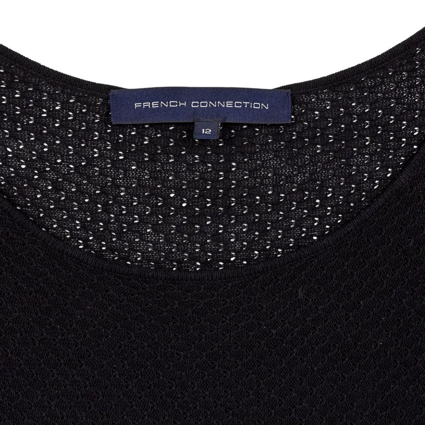 French Connection Black Stripe Dress