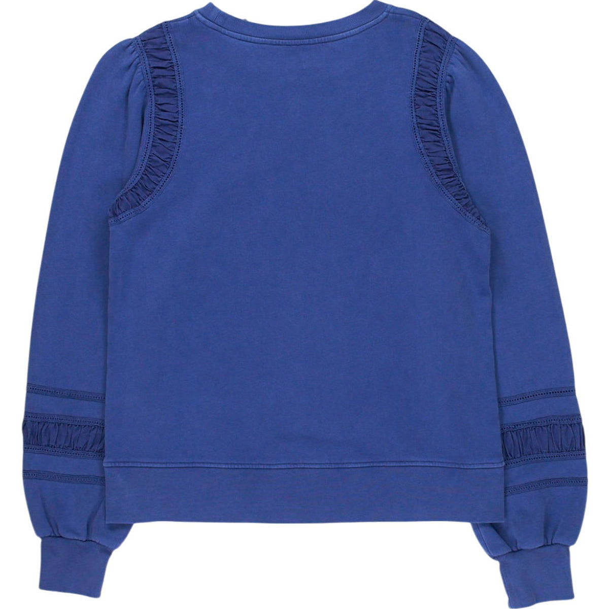 WYSE Blue Ruffled Sweatshirt