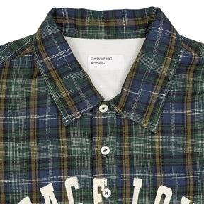 Universal Works Blue Green Check Shirt