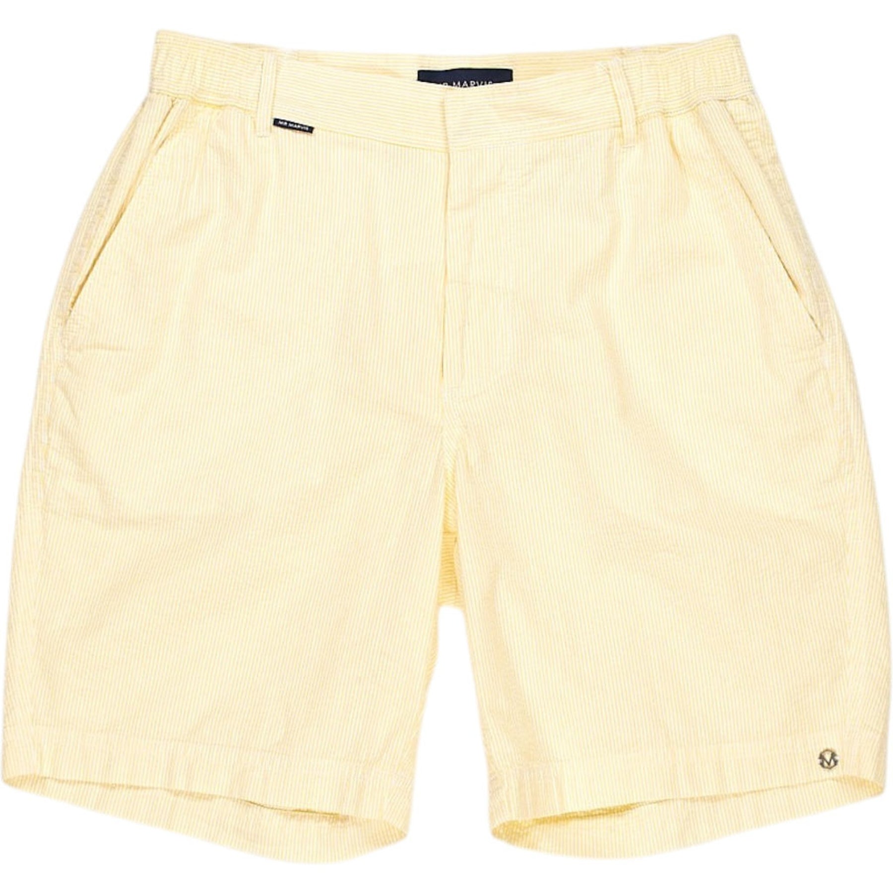 MR MARVIS Yellow Seersucker Shorts