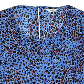 Hush Blue Patterned Blouse