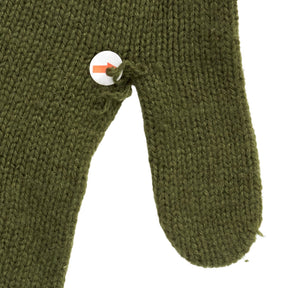 YMC Military Green Cashmere Gloves