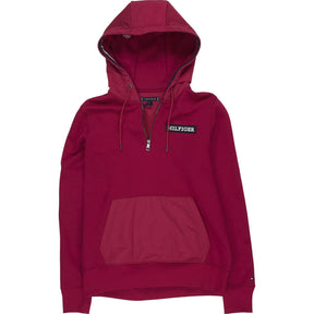 Tommy Hilfiger Red Hooded Sweatshirt Medium