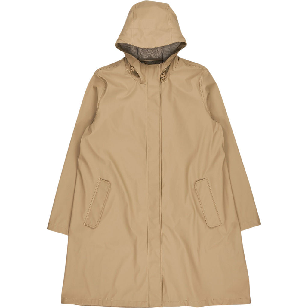 Lands' End Beige Hooded Raincoat