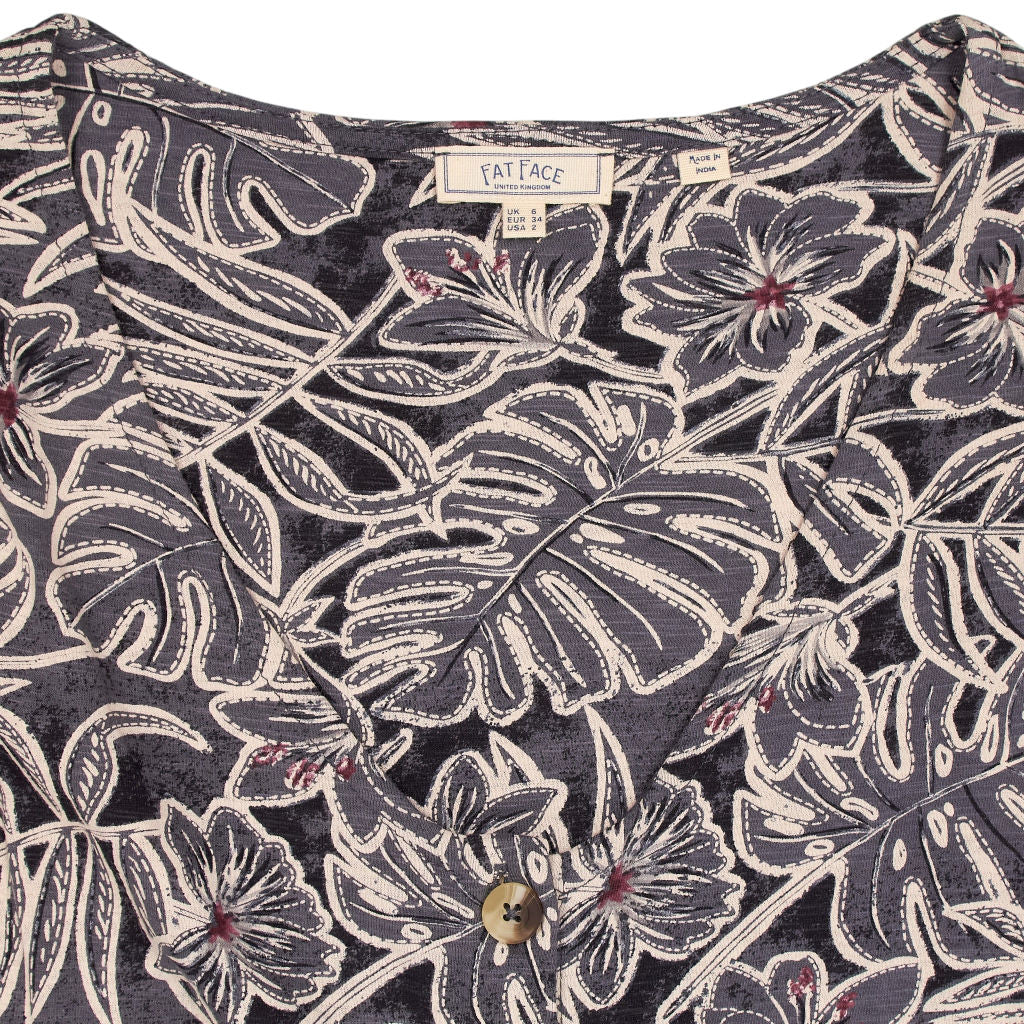 Fat Face Blue Floral Sleeveless Top