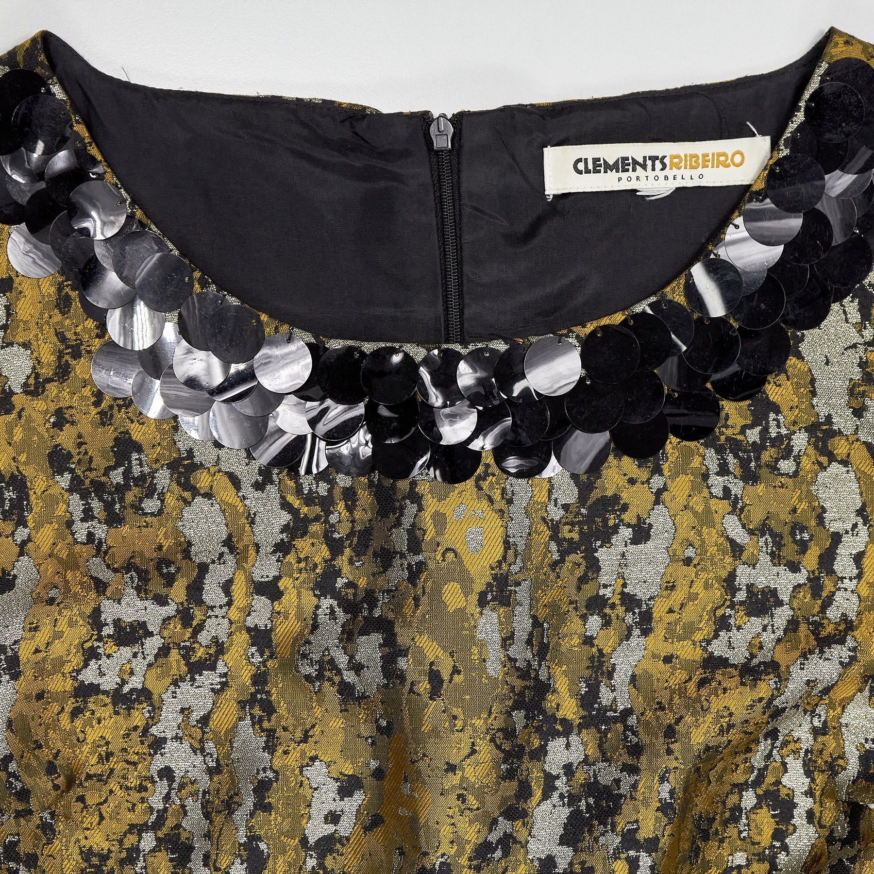 Clements Ribeiro Metallic Jacquard Patterned Dress
