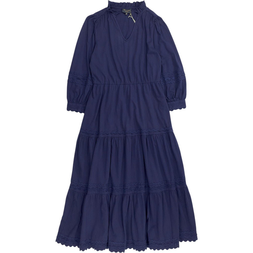 WYSE Navy Primrose Jersey Dress
