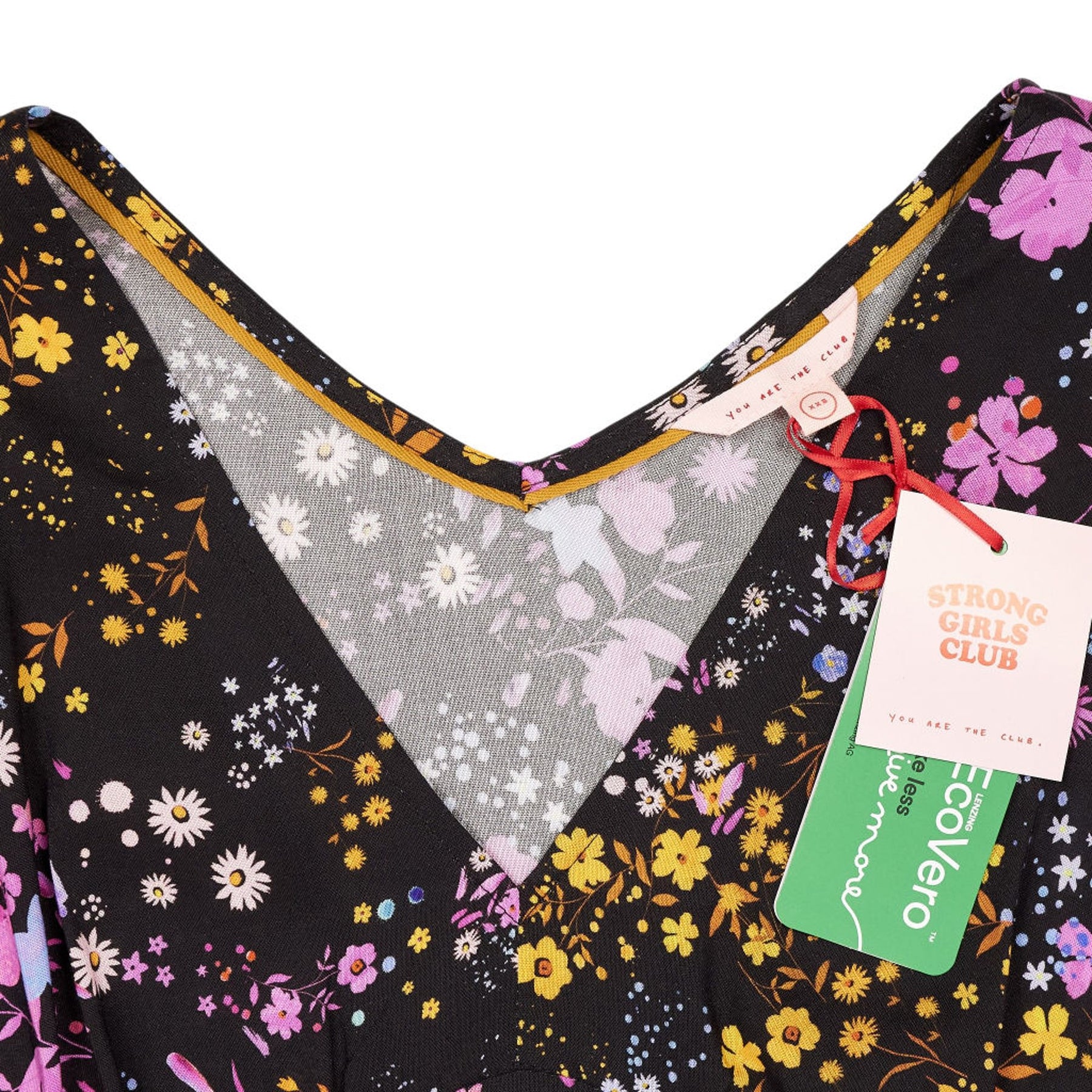 Strong Girls Club Black Floral Dress