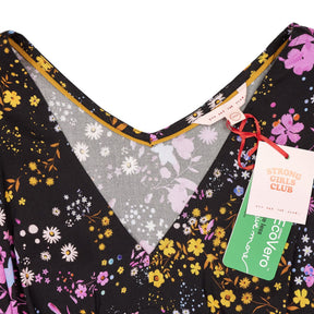Strong Girls Club Black Floral Dress