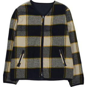 Folk Reversible Liner Mustard Black Check Jacket