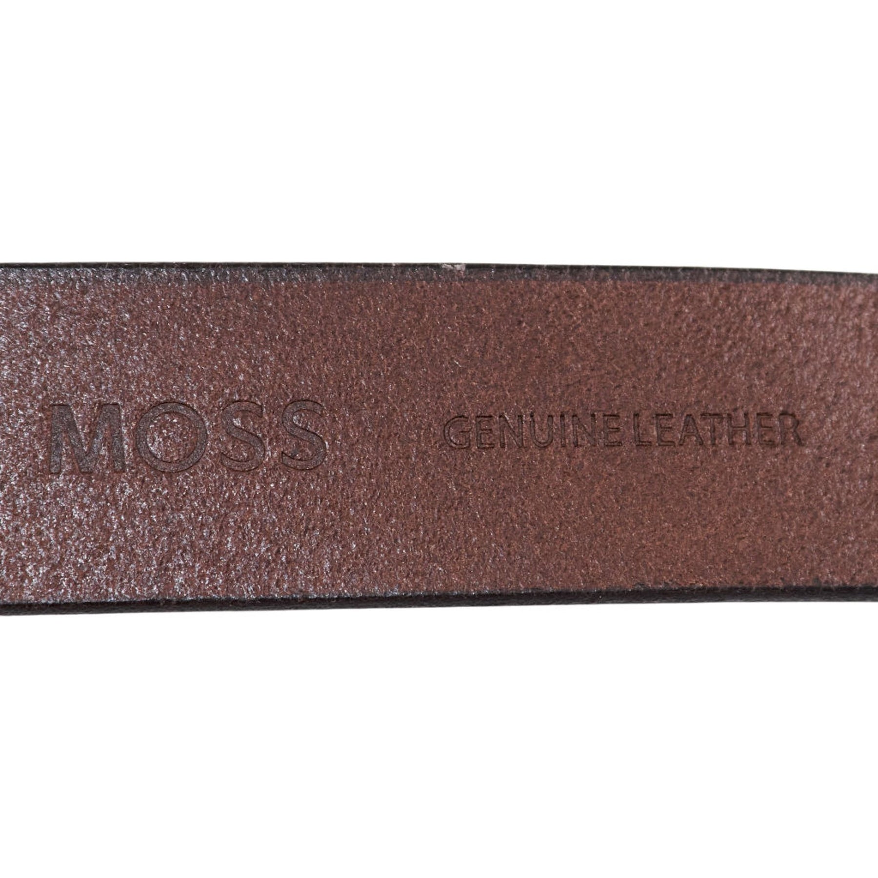 Moss Brown Leather Belt