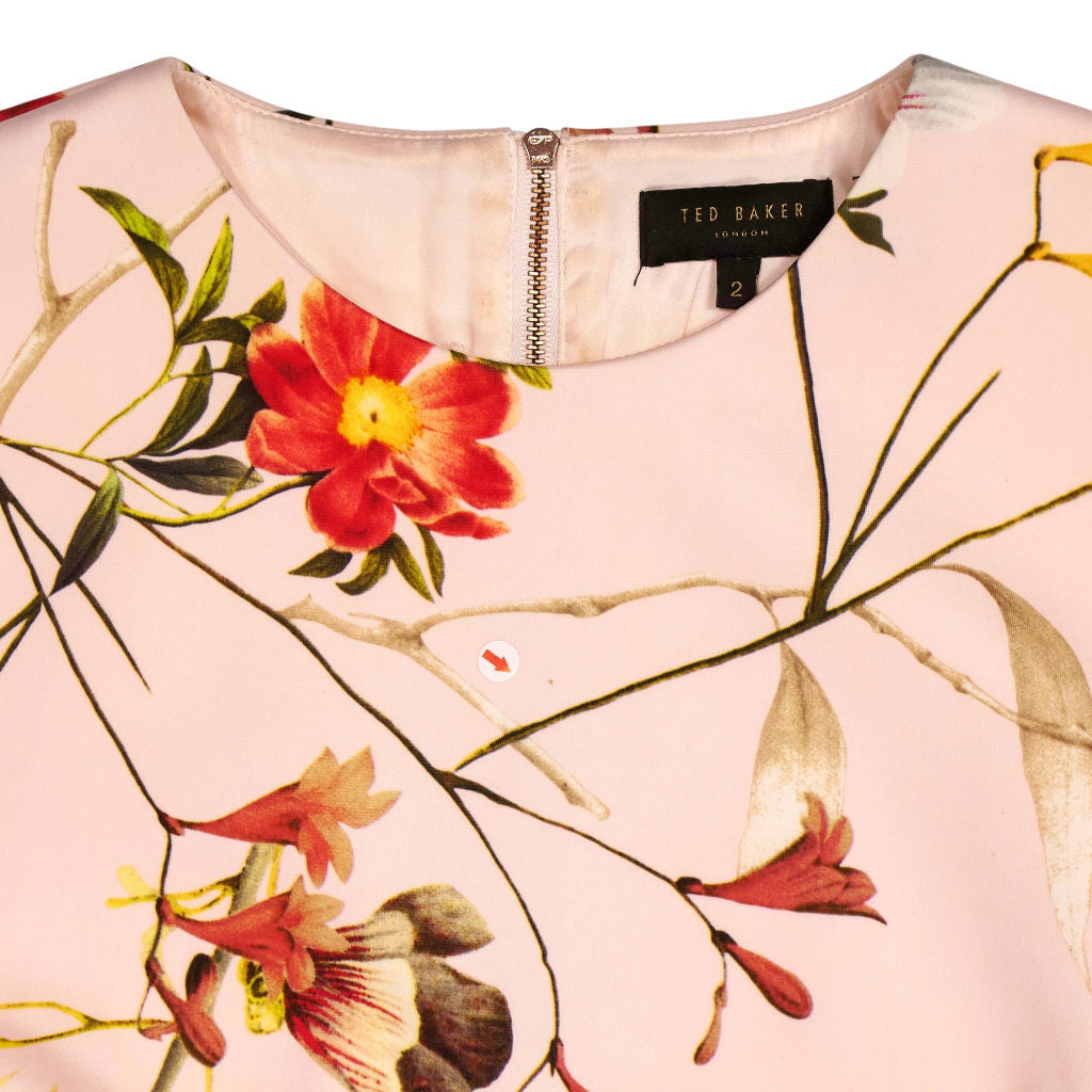 Ted Baker Pink Floral Pencil Dress
