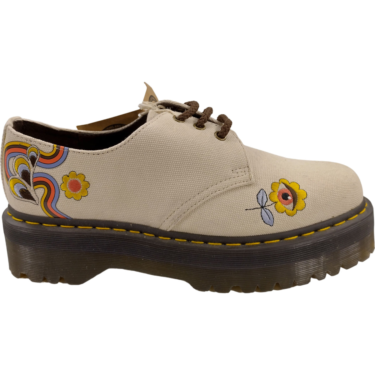 1461 Quad Retro Ray Canvas Vegan Platform Shoes