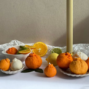 Clementine Shaped Candle