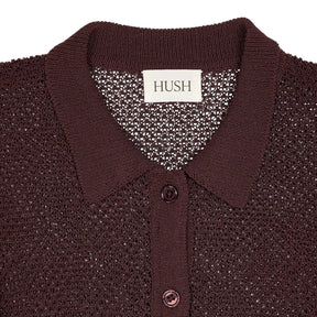 Hush Burgundy Soft Mesh Top
