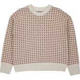 Beaufort & Blake Beige Patterned Jumper Sample - size label removed