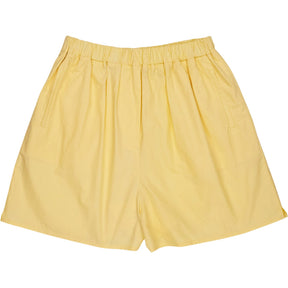 Aime Yellow Cotton Shorts