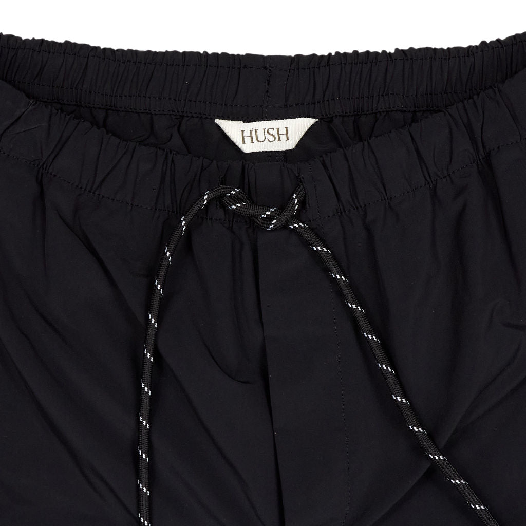 Hush Black Drawstring Swim Shorts