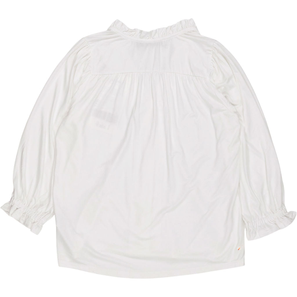 Baukjen White Annie Ruffle Collar Blouse