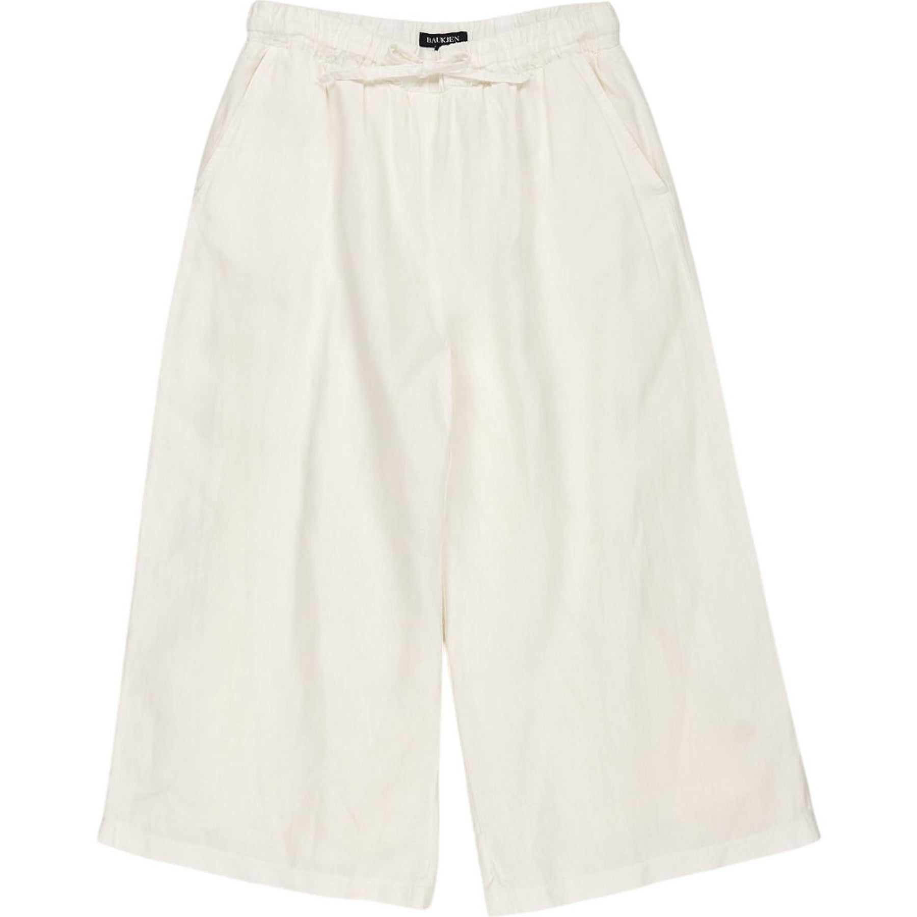 Baukjen Off-White Linen Culottes