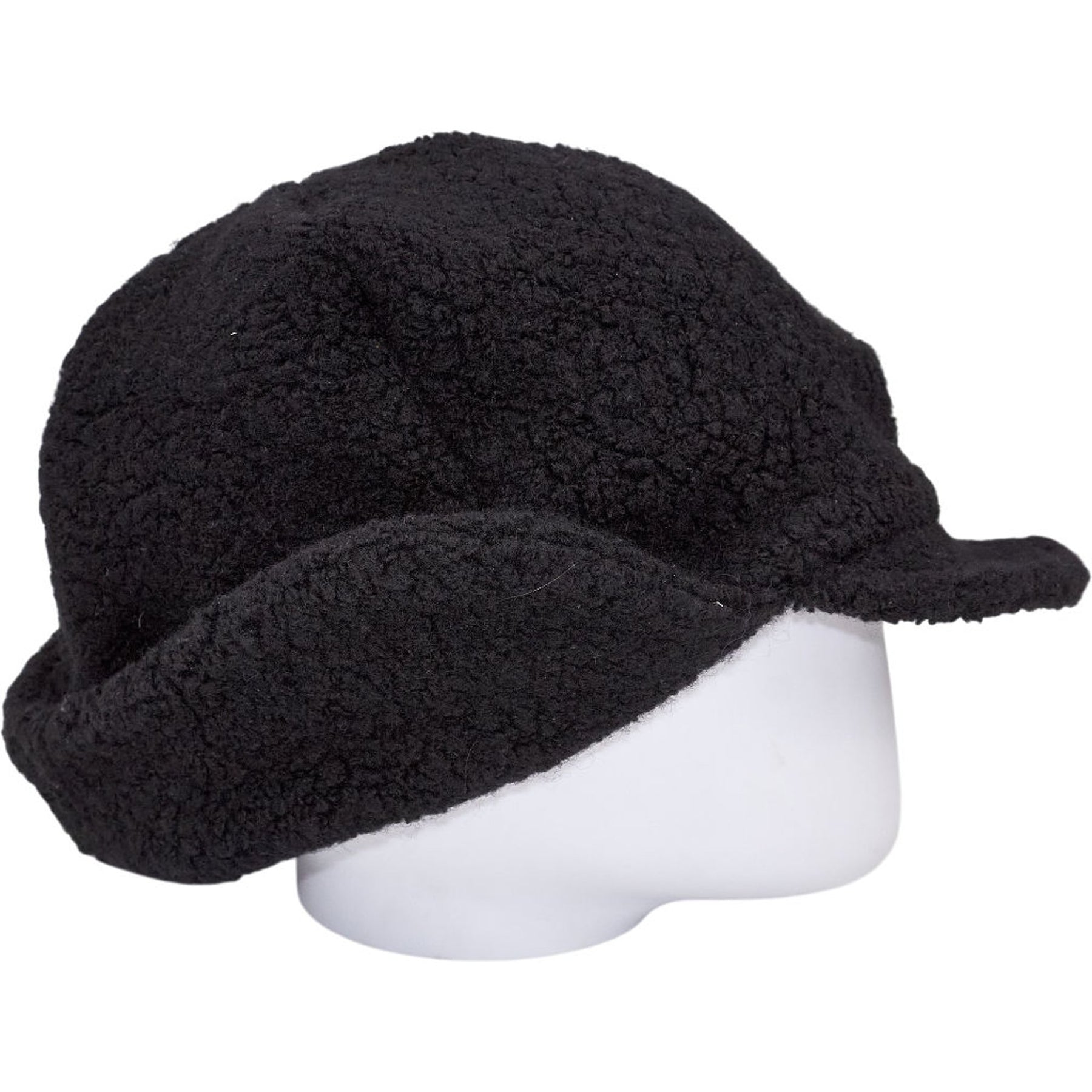 Cable Black Boucle Hat