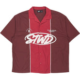 Pull & Bear Maroon Graphic Shirt