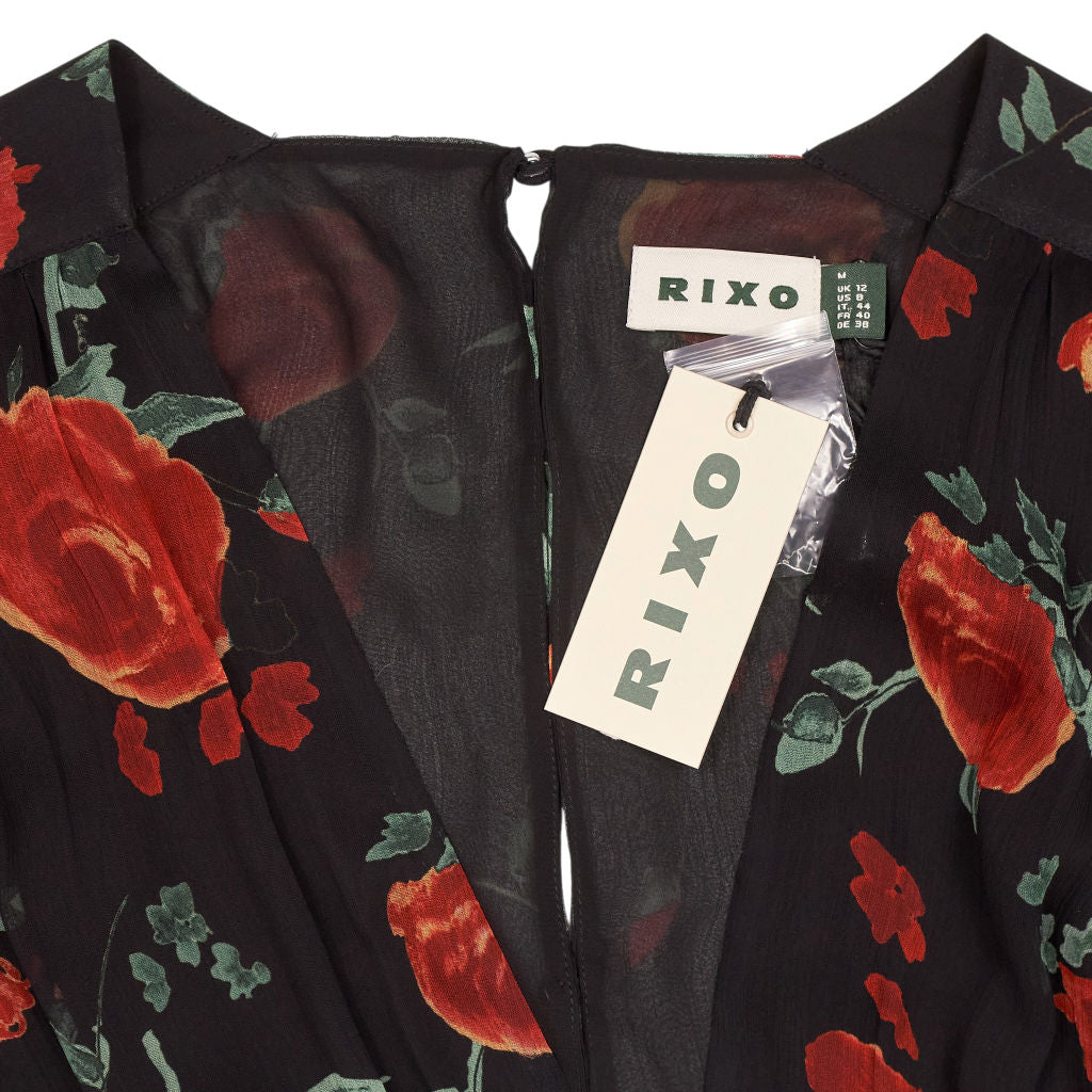 Rixo Black Meera Claudia Rose Dress