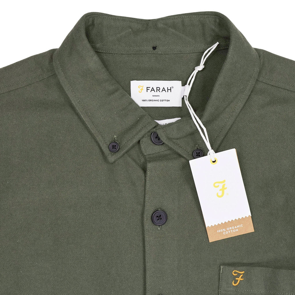 Farah Green Organic Cotton Marvin Shirt