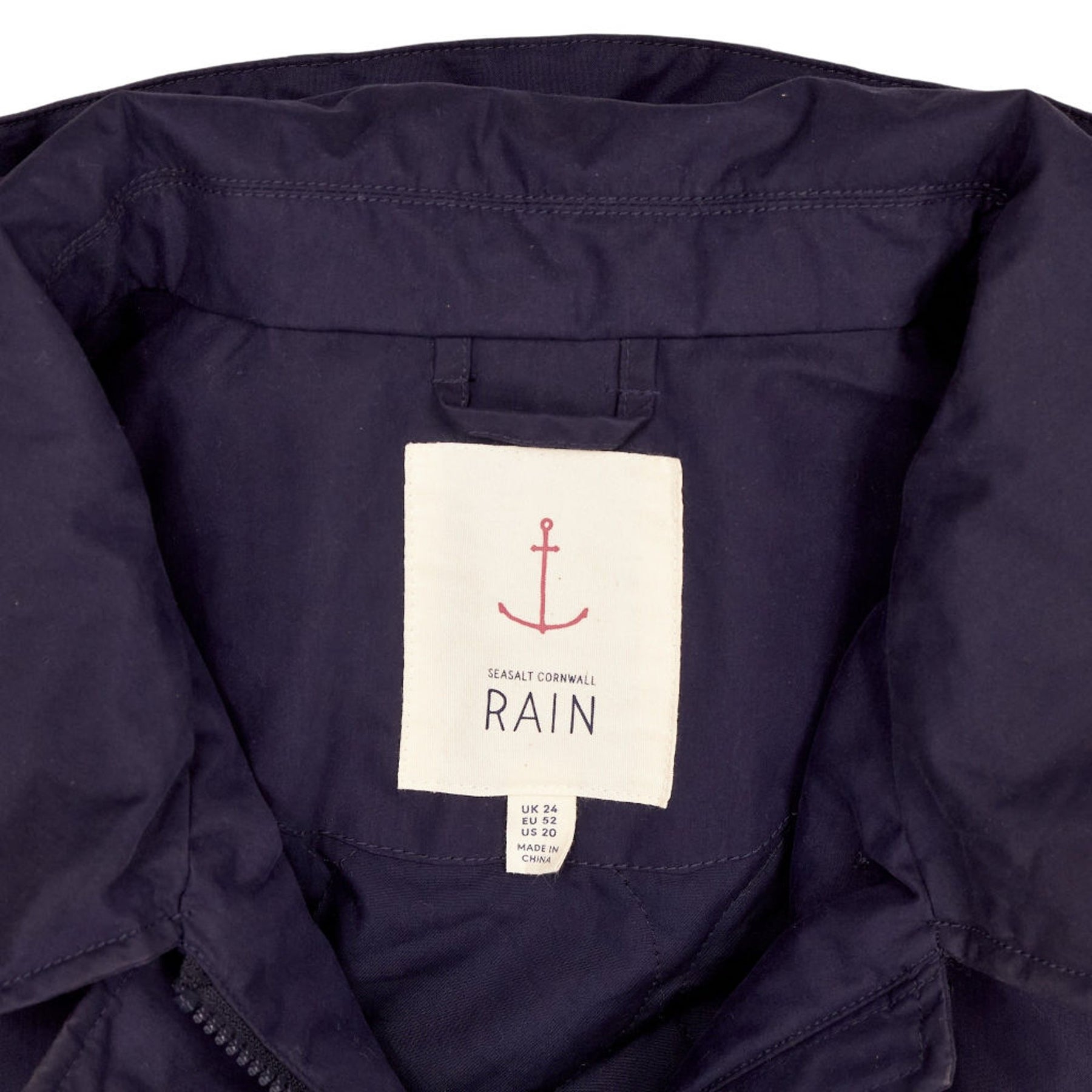 Seasalt Cornwall Navy Rain Coat