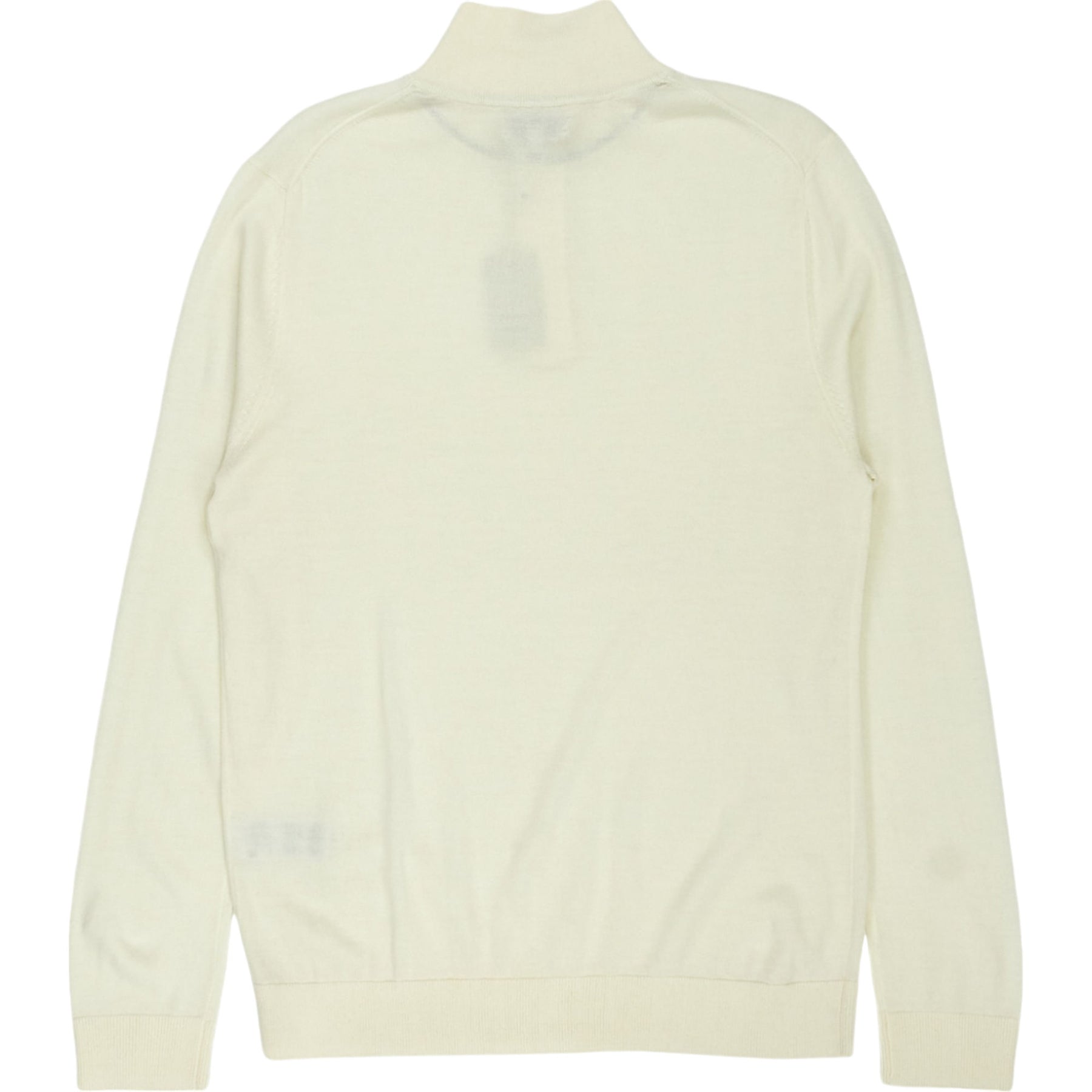 Moss Cream Zip Neck Sweater