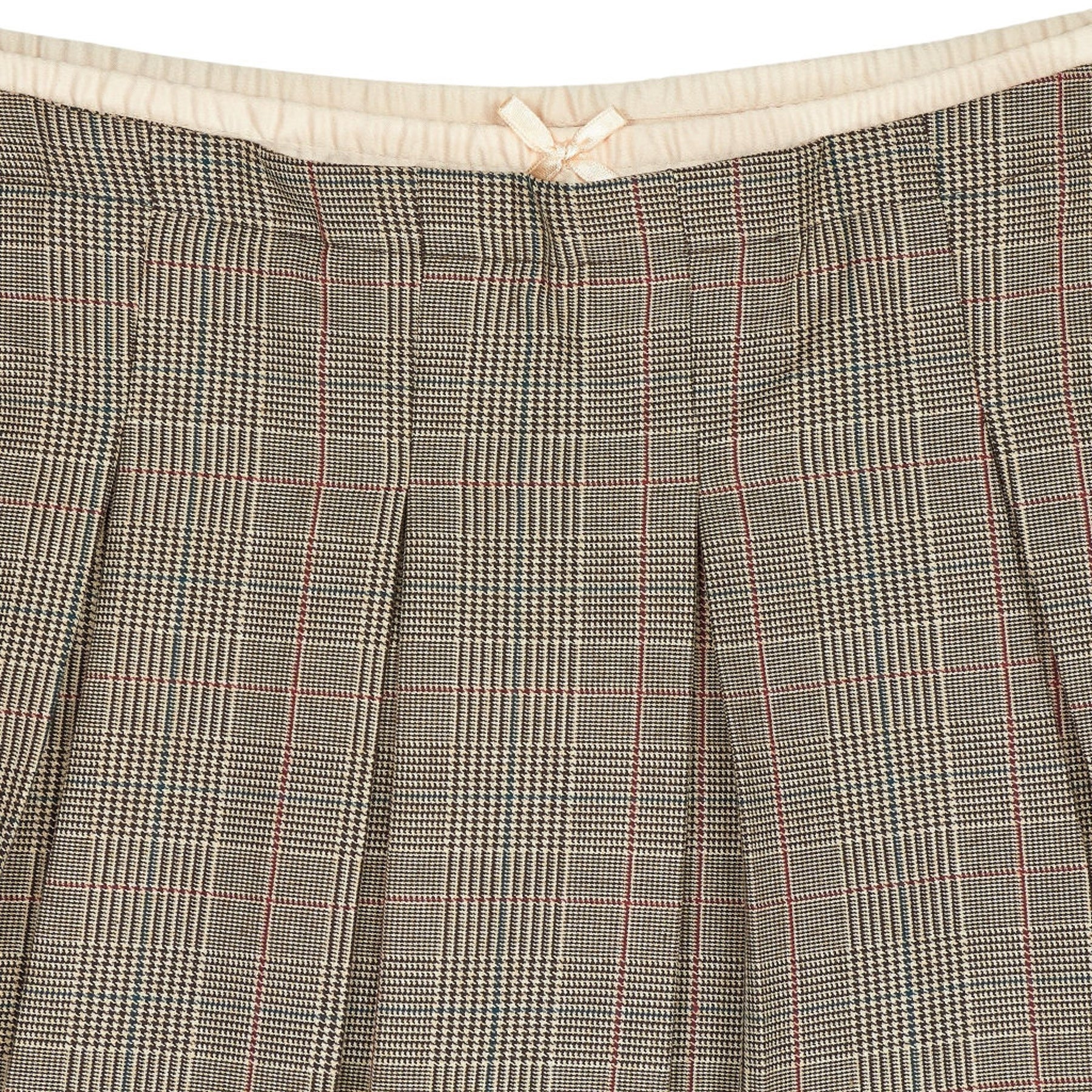Pull&Bear Check Pleated Skirt