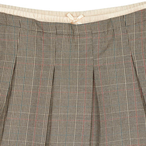 Pull&Bear Check Pleated Skirt