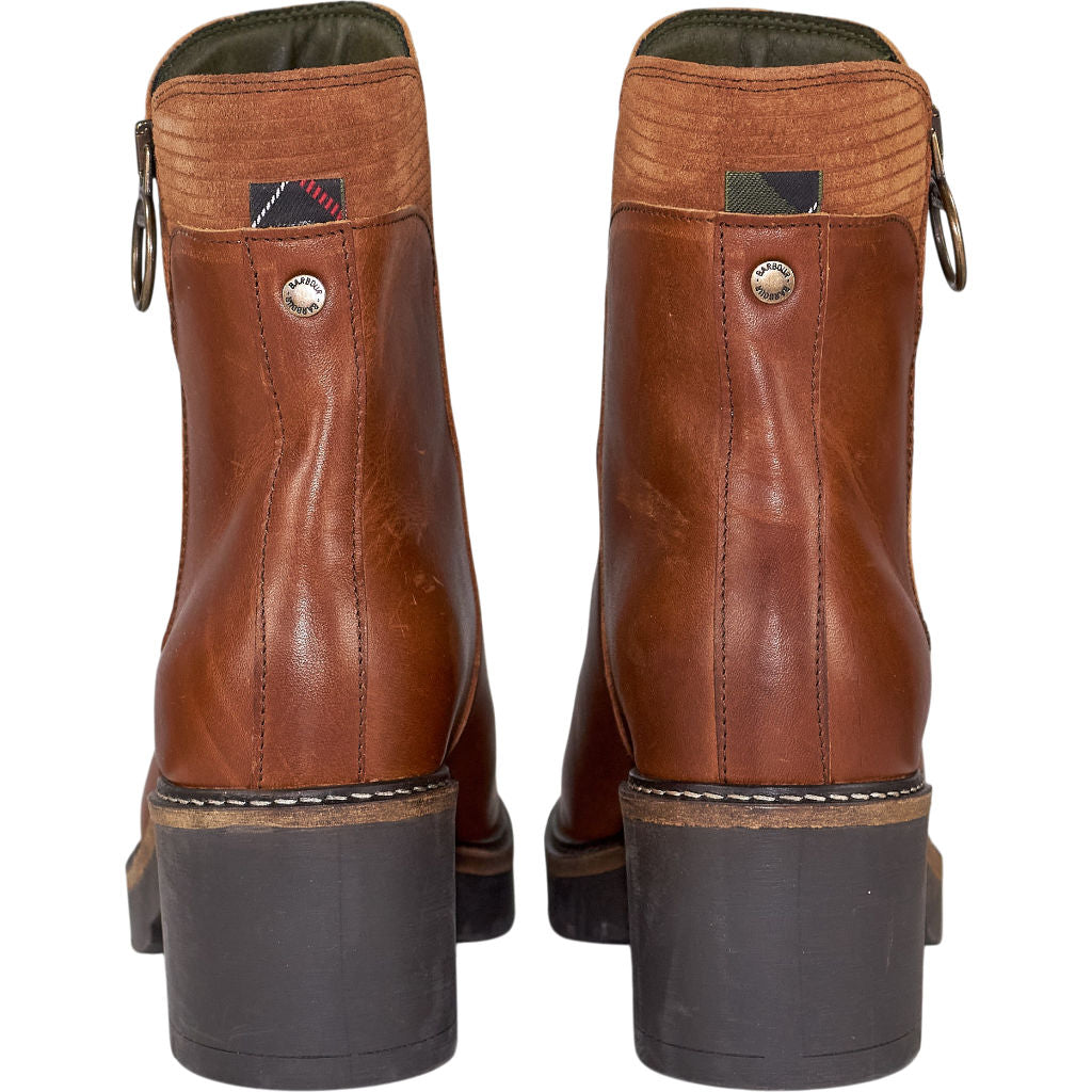 Barbour Brown Leather Ankle Boots