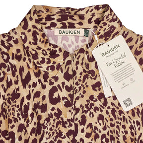 Baukjen Plum Leopard Leanne Midi Dress
