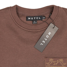 Motel Deep Mahogany Cherub Sweatshirt