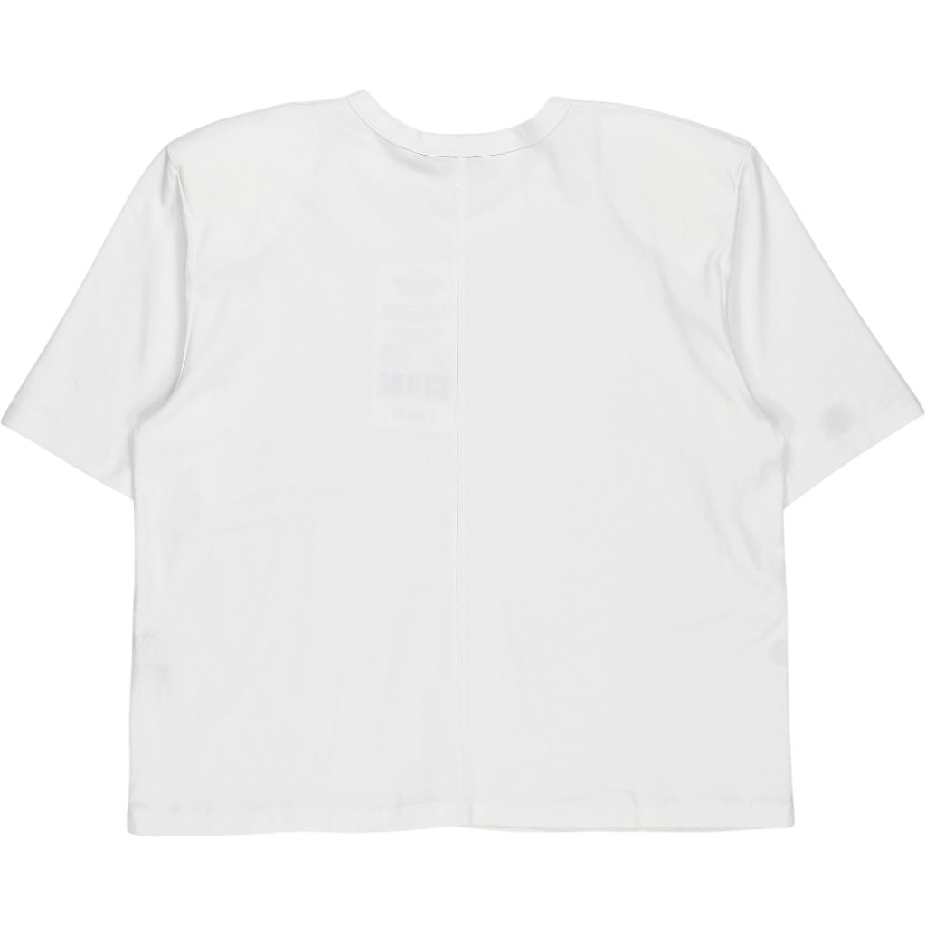 Baukjen White Adeline Organic Shoulder Pad Top