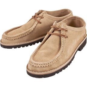 Fracap Beige Suede Moccasin Shoes