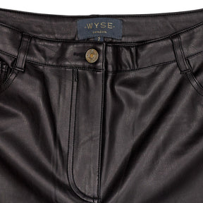 Wyse Black Polyurethane Coated Trousers