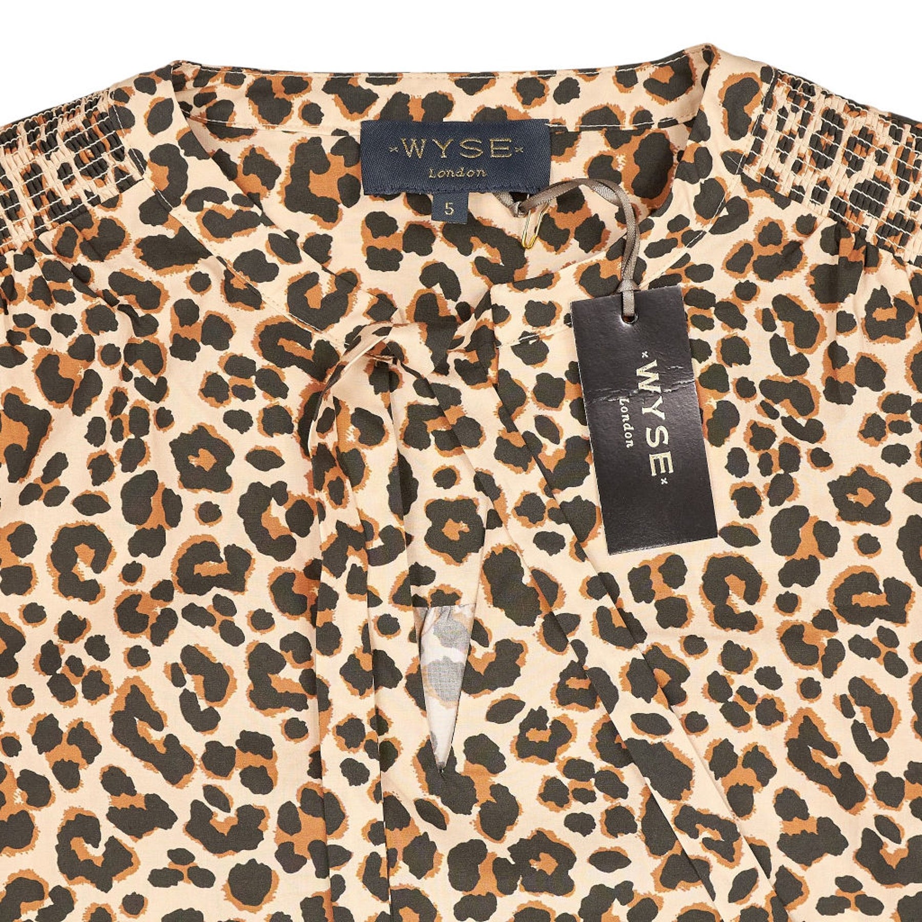 WYSE Leopard Patyn Top