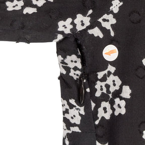 Rixo Black Floral Midi Dress