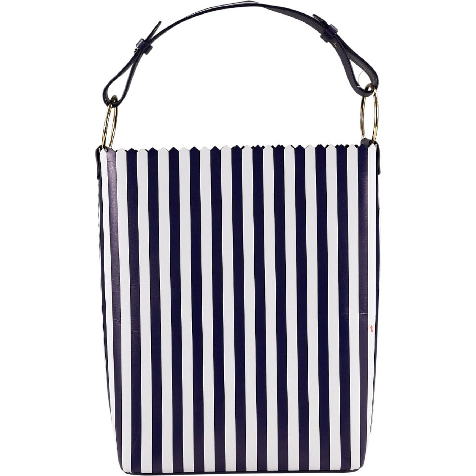Mother of Pearl Navy White Striped Bag