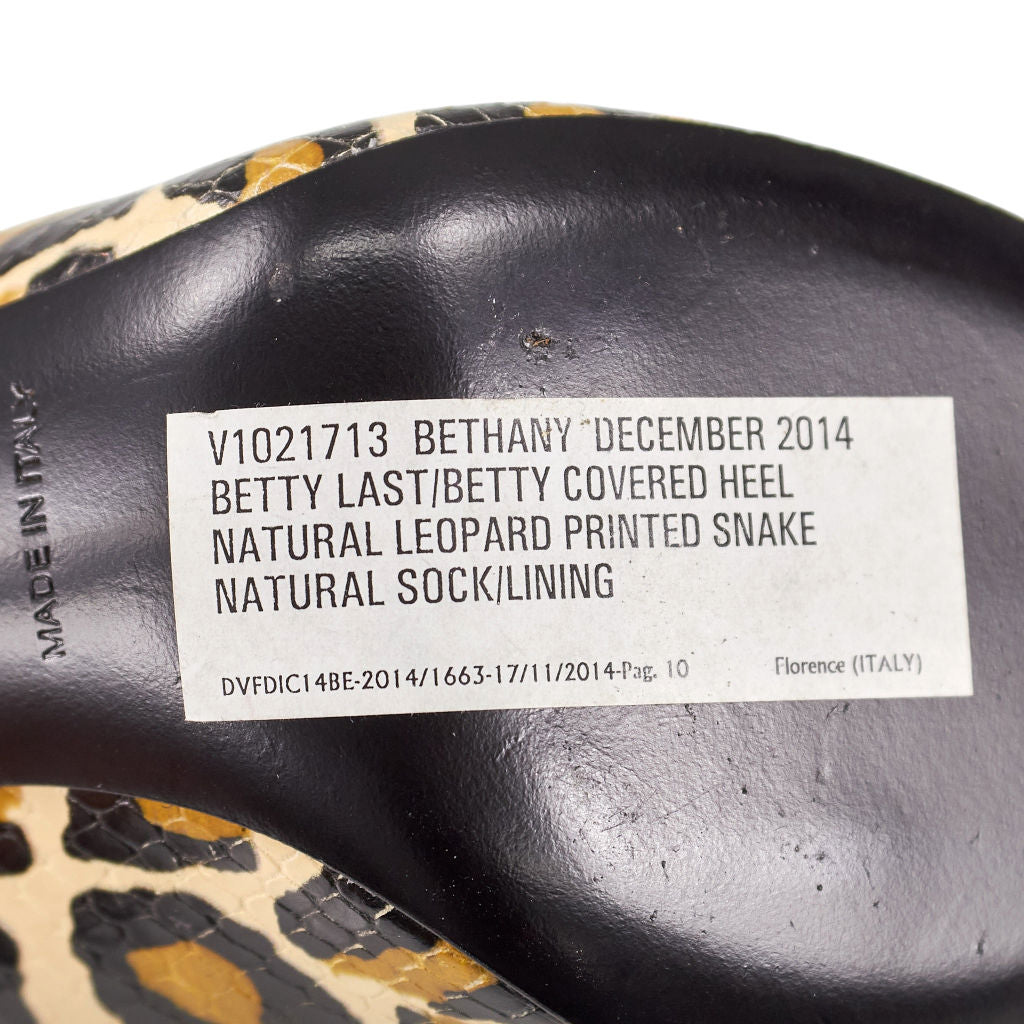 Diane von Furstenberg Leopard Print Heels