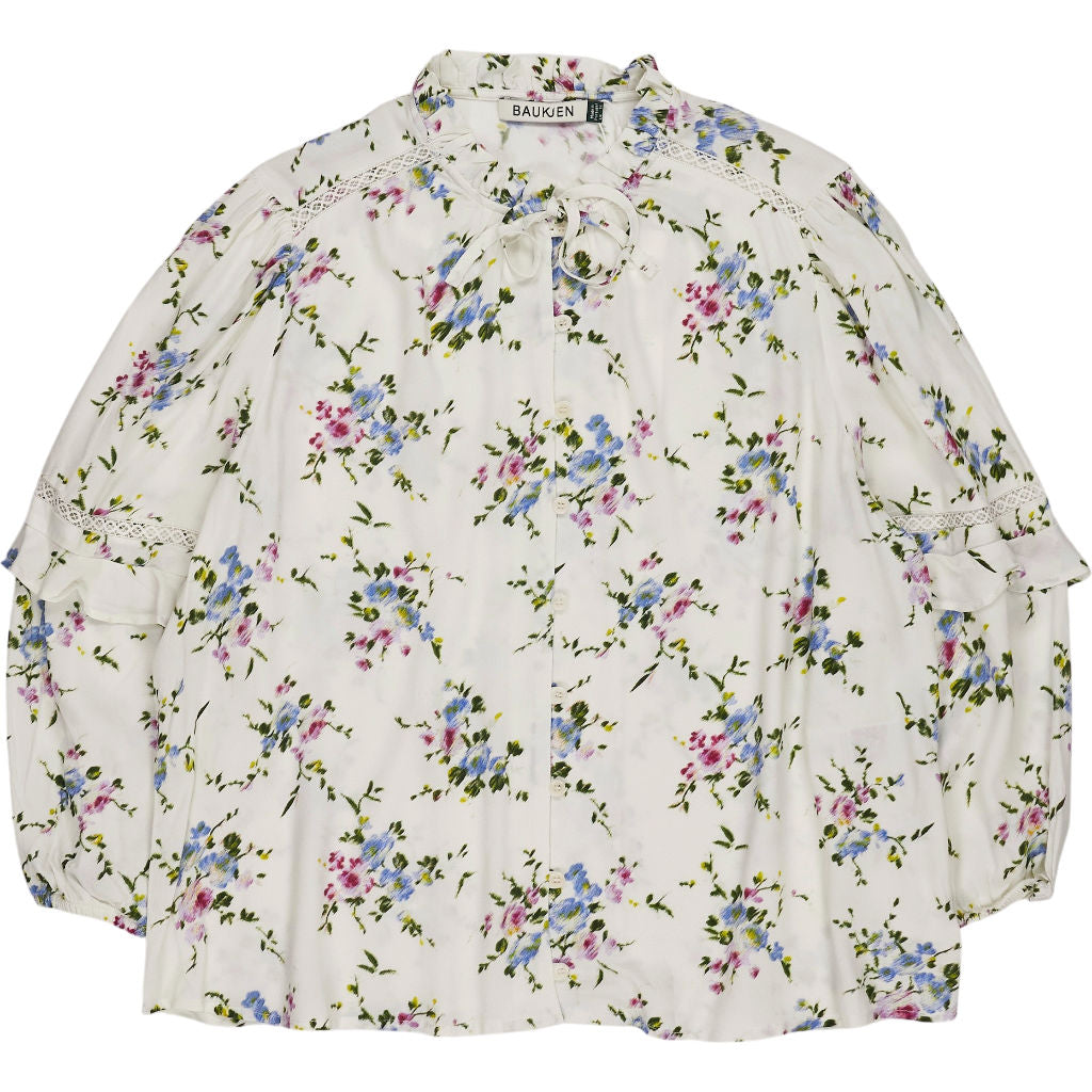 Baukjen White Floral Clemzna Romantic Blouse