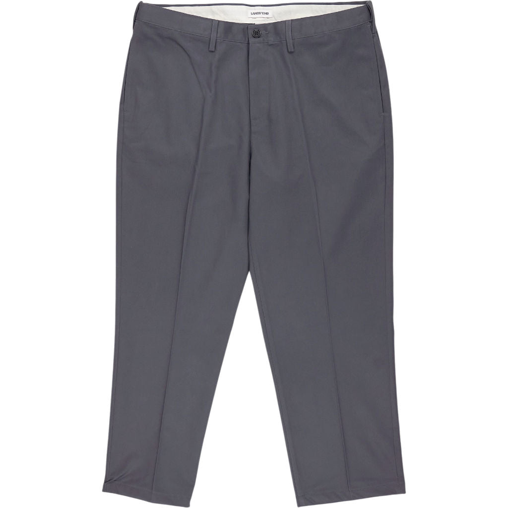 Lands’ End Grey Cotton Formal Trousers