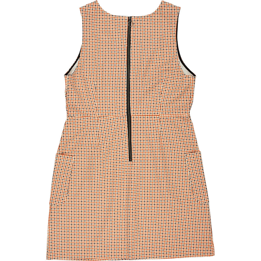 Joanie Antique White Check Dress