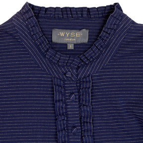 Wyse London Blue Striped Blouse 1
