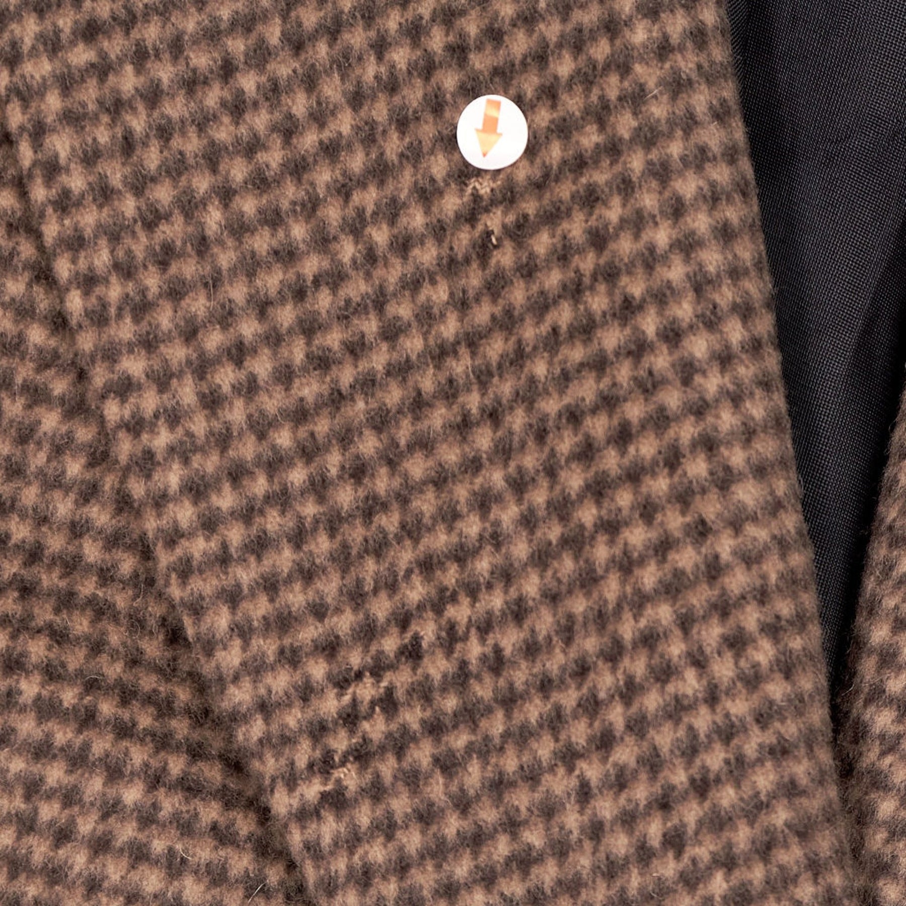 AllSaints Brown Check Wool Blazer