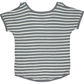 Stussy Grey White Striped Tee