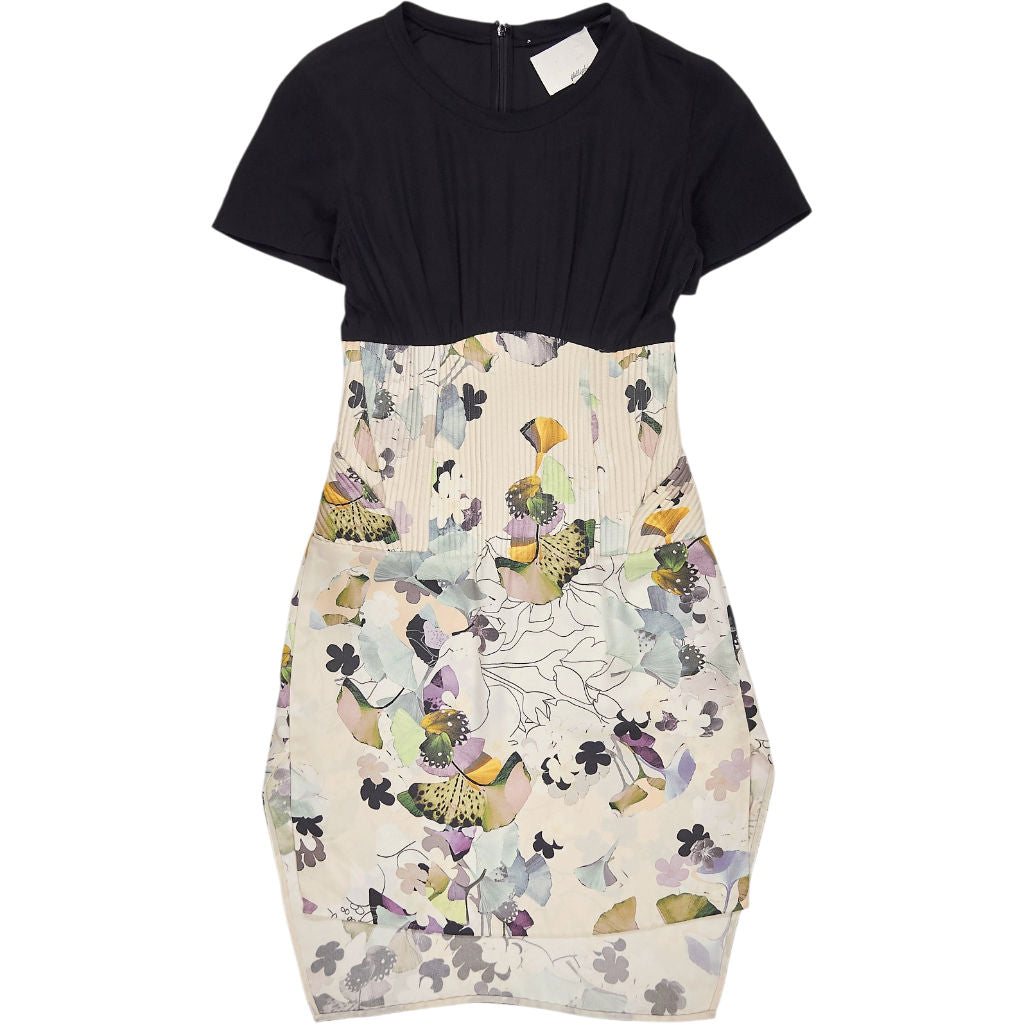 Phillip Lim Black Floral Silk Occasion Dress