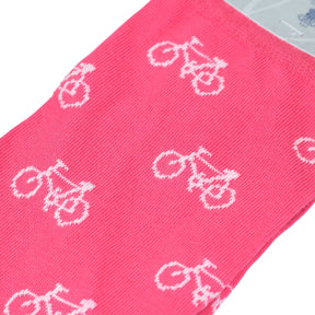 Corgi Pink Bicycle Pattern Socks